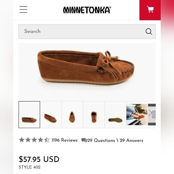 Minnetonka 402 Kilty Hardsole Moccasins - Picture 11 of 11